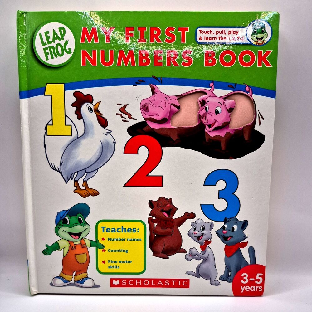 Leapfrog: My First Numbers Book with 1-10 fold out for AGES 3-5 - VERY GOOD-VNTG